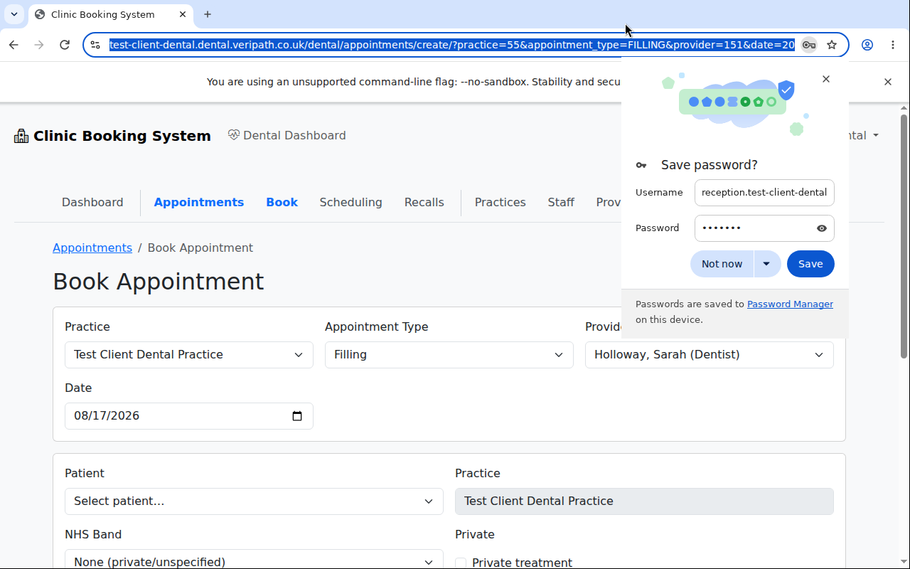 Booking filters