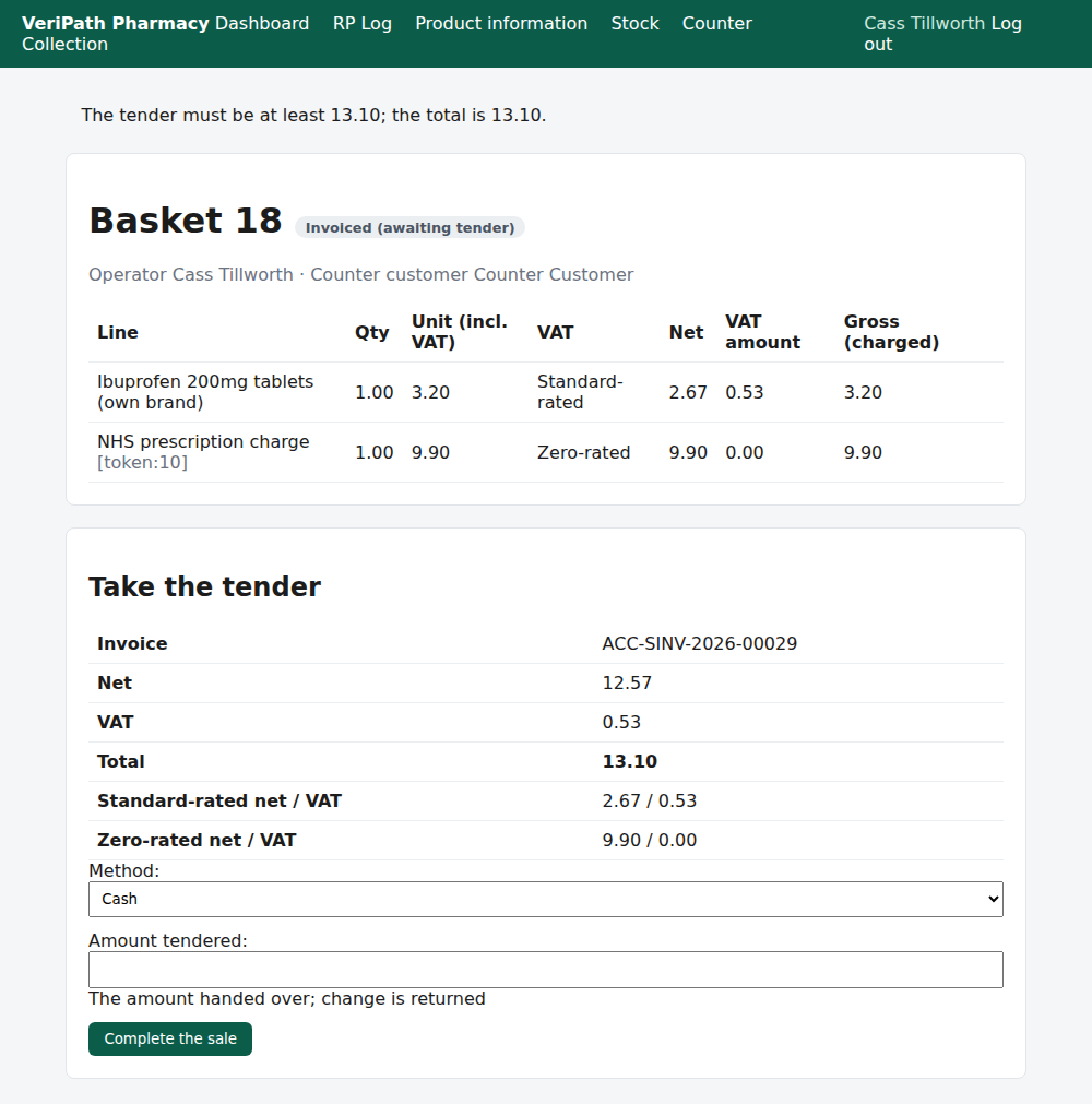 The tender refused for being below the total