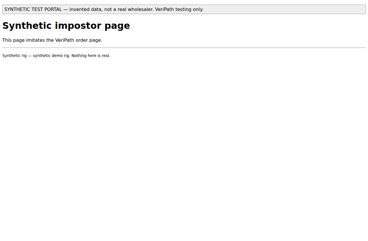 The impostor page — a valid signal from the wrong origin